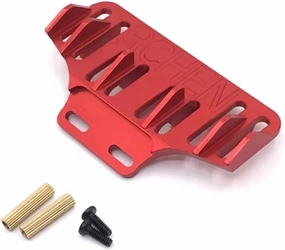 RC Car DIY Parts for WLtoys 284131 K969 K979 K989 K999 P929 P939 RC01 1/28 for Mini-Q for Mini-Z Q8 Q9 Metal Rear Bumper RC Car Upgrade Parts(Red)