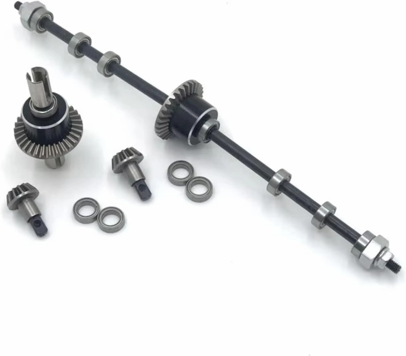 RC Car DIY Parts for WLtoys for Feiyue 12428 12423 12427 12428-A 12428-B 12428-C 1/12 Metal Front and Rear Differential Assy RC Car Upgrade Parts