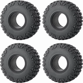 Rc Car Wheel Rim Tire Compatible with SCX10 for D90 for TRX4 for TF2 CC01 for Capra 1/10 RC Car Part 1.9 Inch Crawler Wheel Tires 112mm Diameter 46mm Width