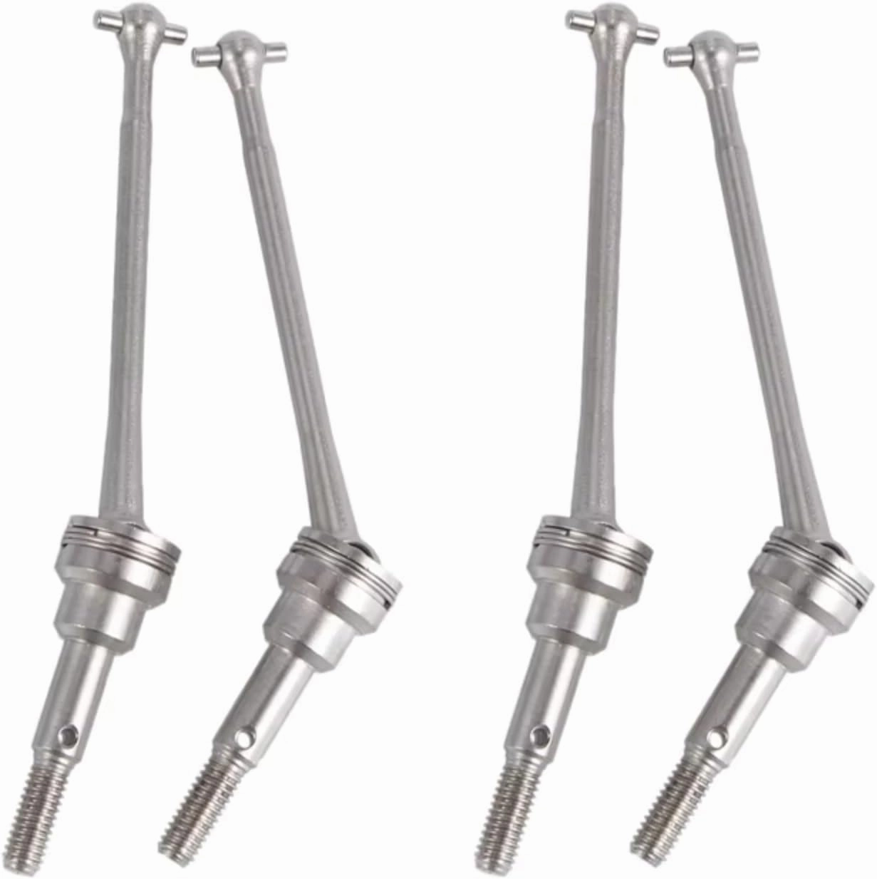 RC Drive Shaft Compatible with Wltoys 12428 12423 1/12 RC Crawler Short Course Truck Car Upgrade Parts 4Pcs Metal Front Drive Shaft CVD 0090