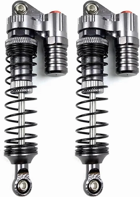 Rc Shock Absorber For TRX4 For Axial For SCX10 90046 D90 KM2 Y05 1/10 Full Metal RC Piggyback Shock Absorber Hole To Hole 90mm RC Crawler Car Parts Upgrade Replace