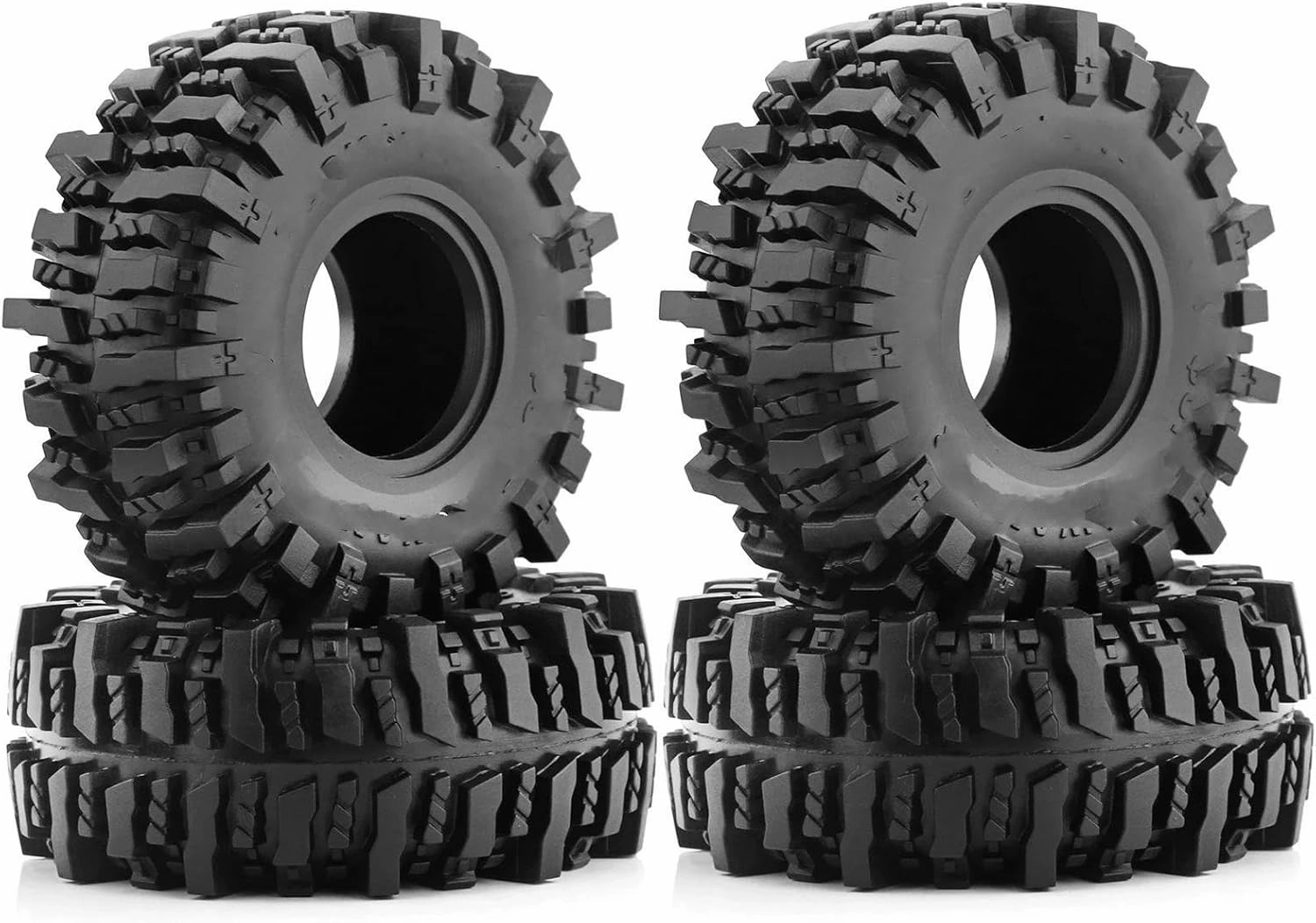 Rc Wheel Rim Tire for Axial for SCX10 90046 for AXI03007 for TRX4 for Redcat for Gen8 1:10 RC Crawler Car Rubber for Rock Tyres Wheel Tires 4PCS Tires