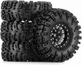 Rc Wheel Rim Tire for S5 Mud for Terrain for Swamp Claw 1.3" Wheel Tires Set 70 * 27mm for 1/18 1/24 RC Crawler Car