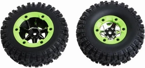 Rc Wheel Rim Tire for Wltoys 12428 12423 0070 0071 Spare Replace Parts 2-4pcs Left & Right Tires Wheel Hub Kit for 1:12 RC Car(Left Tires(2pcs))