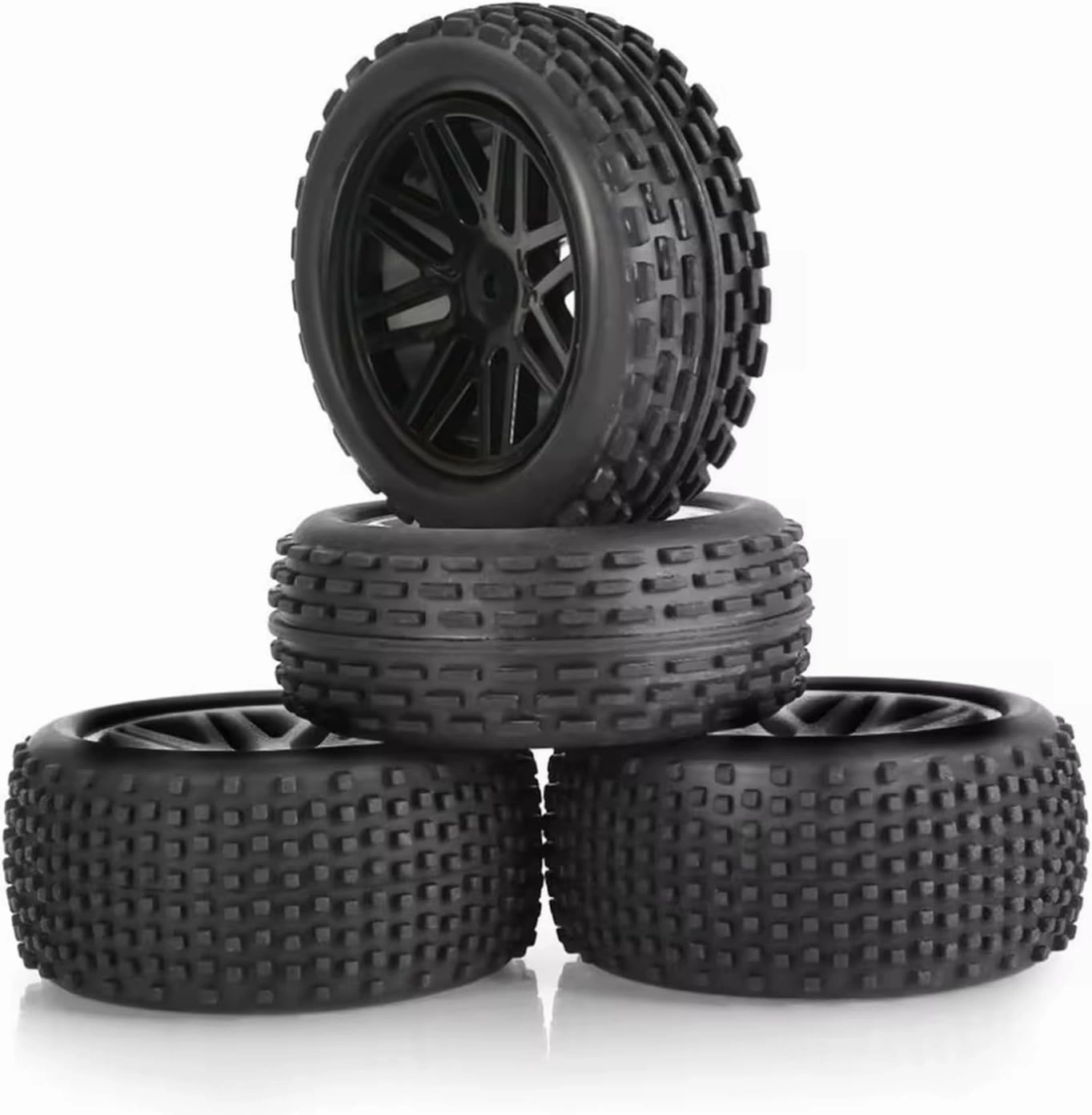 Rc Wheel Rim Tire for Wltoys 144001 124019 124018 104001 for HSP for Tamiya 4Pcs 86mm Tires Wheel Tyre for RC Car Upgrade Parts 1/10 1/12 1/14 Scale Off Road for Buggy