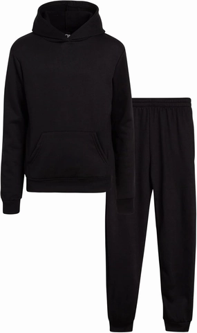 Real Love Girls' Jogger Set - 2 Piece Basic Fleece Pullover Hoodie and Sweatpants (7-16)