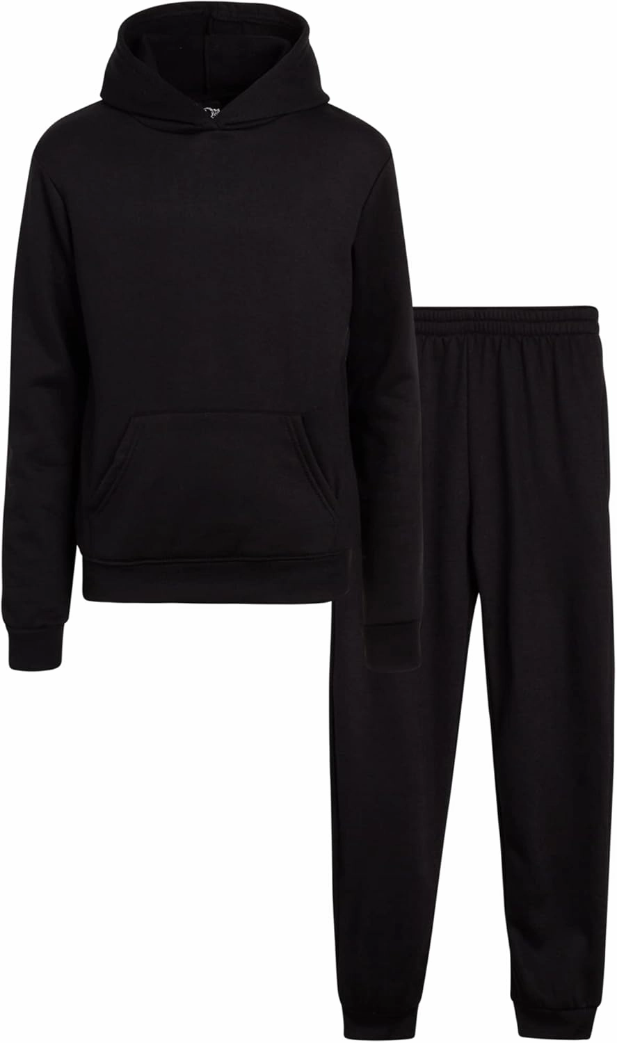 Real Love Girls' Jogger Set - 2 Piece Basic Fleece Pullover Hoodie and Sweatpants (7-16)