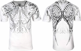 Rebel Saint by Affliction Men's T-Shirt Fracture