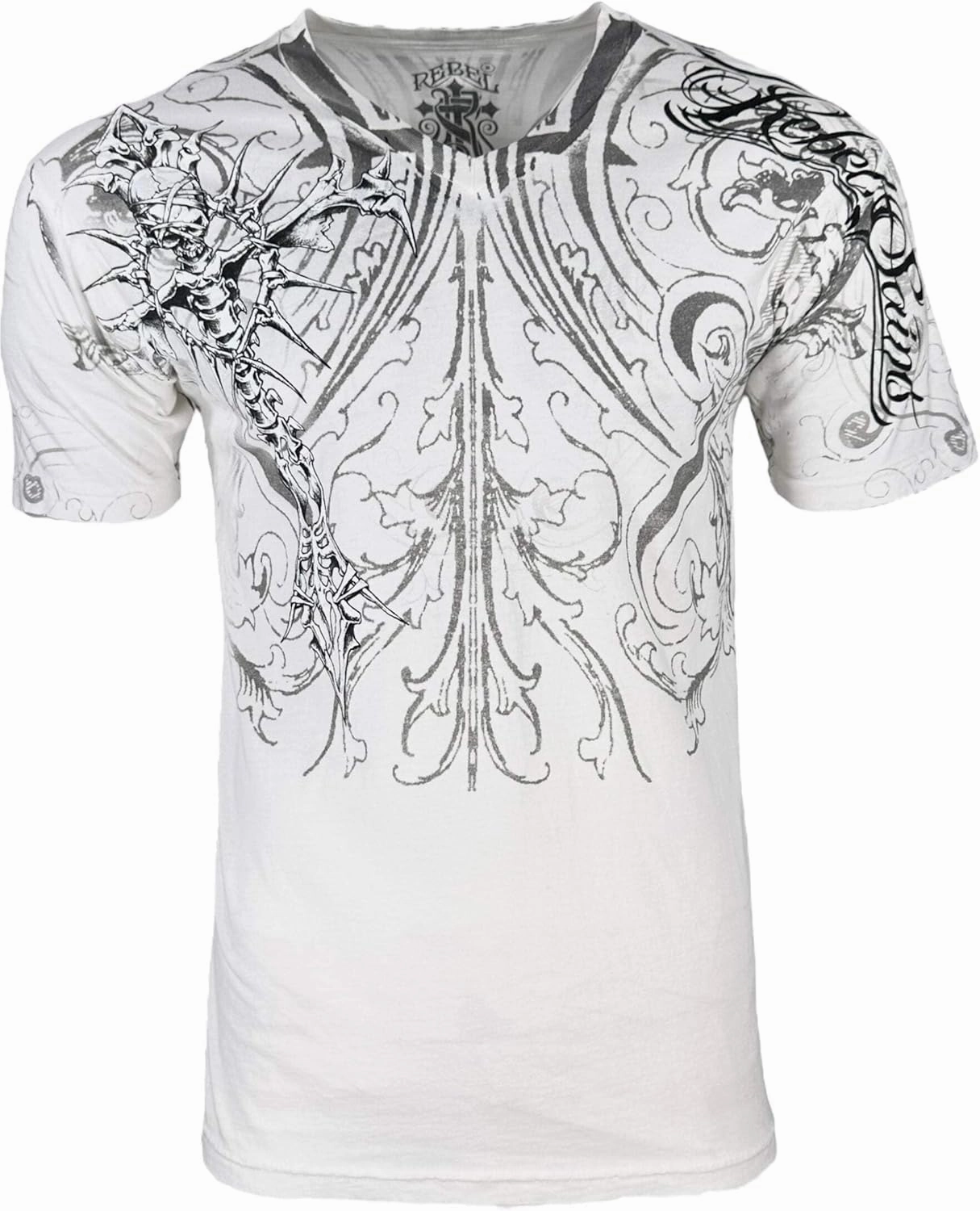 Rebel Saint by Affliction Men's T-Shirt Fracture