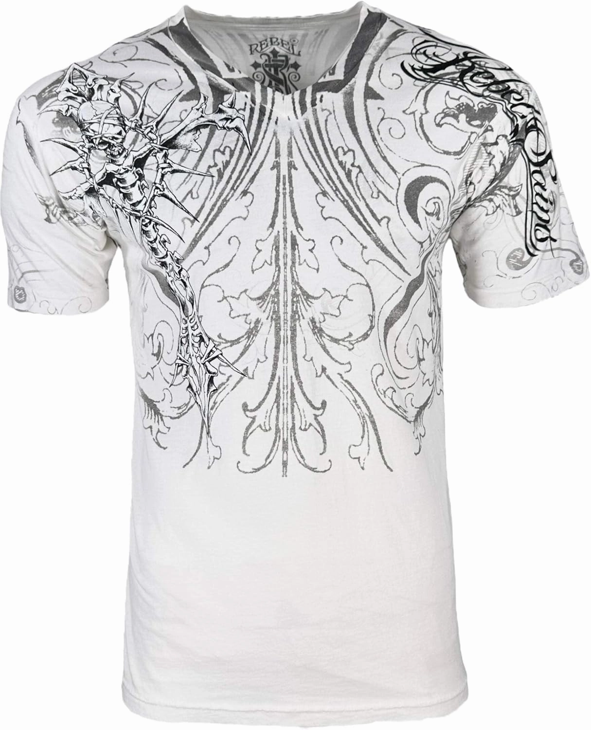 Rebel Saint by Affliction Men's T-Shirt Fracture