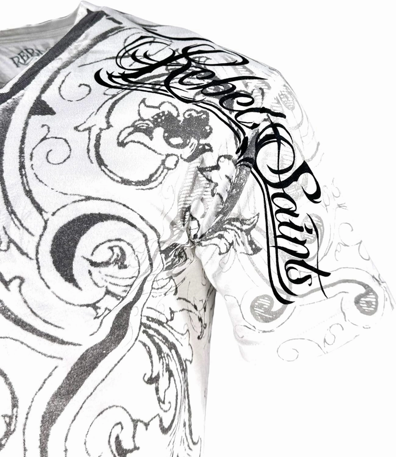 Rebel Saint by Affliction Men's T-Shirt Fracture