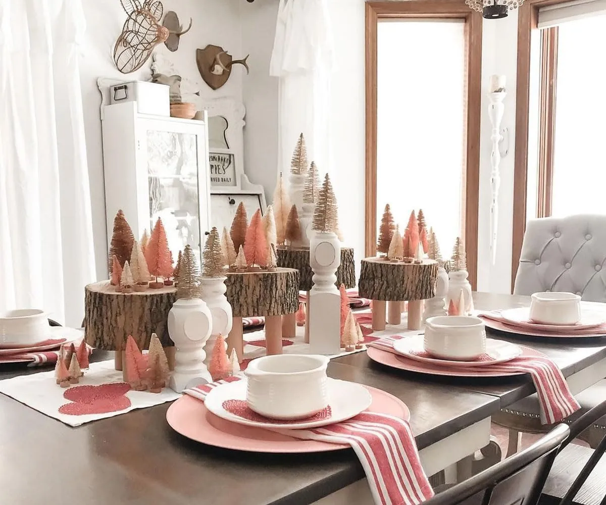 Red Striped Linen Kitchen Towels – 100% Pure Linen Dish, Tea & Hand Towels, Super Absorbent & Quick Drying Farmhouse Towels, 18x28 Inch, Set of 4, Machine Washable