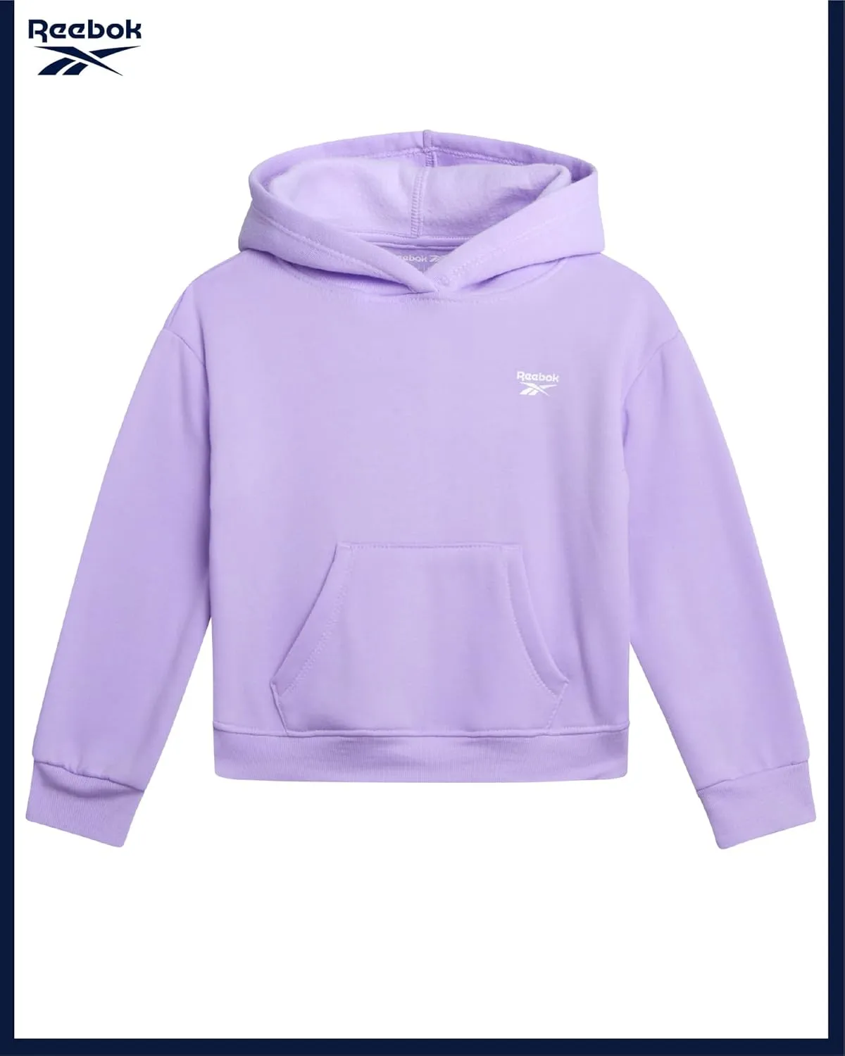 Reebok Girls' Jogger Set - 2 Piece Hoodie Sweatshirt and Sweatpants Sweatsuit (Size: 4-12)