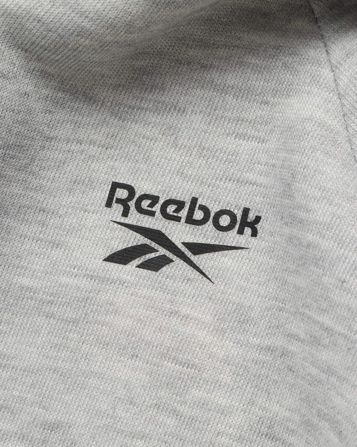 Reebok Baby Toddler Boys' Sweatsuit Set - 2 Piece Full Zip Up Fleece Hoodie Jogger Pants Set Playwear Lounge Wear (12M-7)
