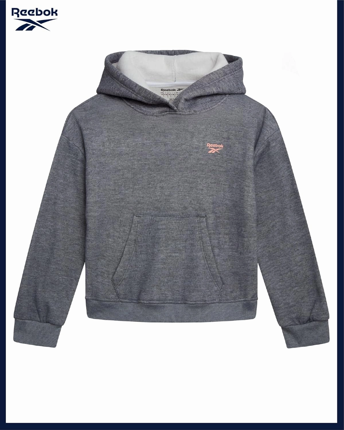 Reebok Girls' Jogger Set - 2 Piece Hoodie Sweatshirt and Sweatpants Sweatsuit (Size: 4-12)