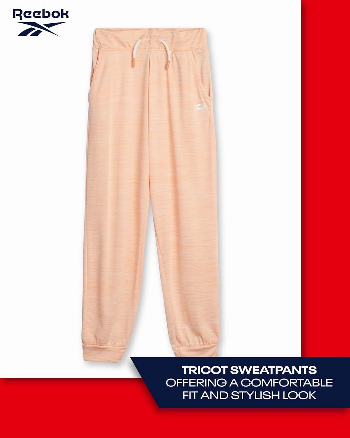 Reebok Girls' Sweatsuit Set - 2 Piece Fleece Hoodie and Jogger Sweatpants (Size: 7-12)