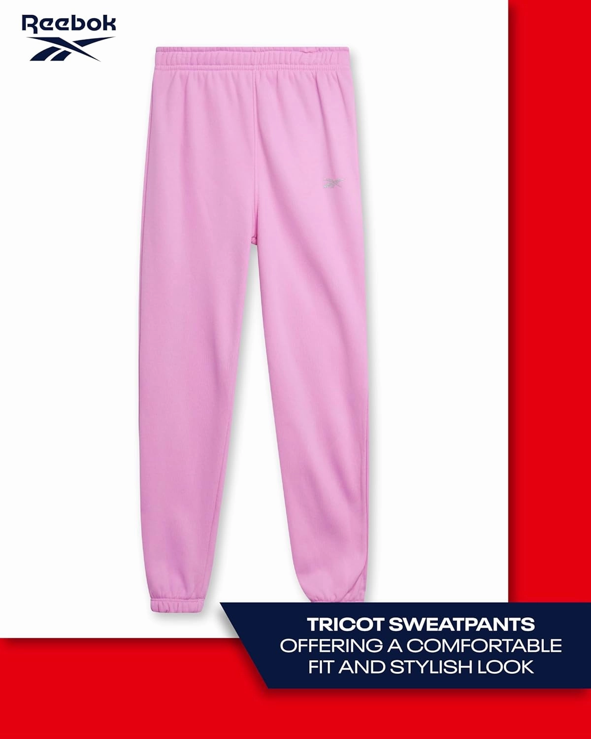 Reebok Girls' Sweatsuit Set - 2 Piece Fleece Hoodie and Jogger Sweatpants (Size: 7-12)