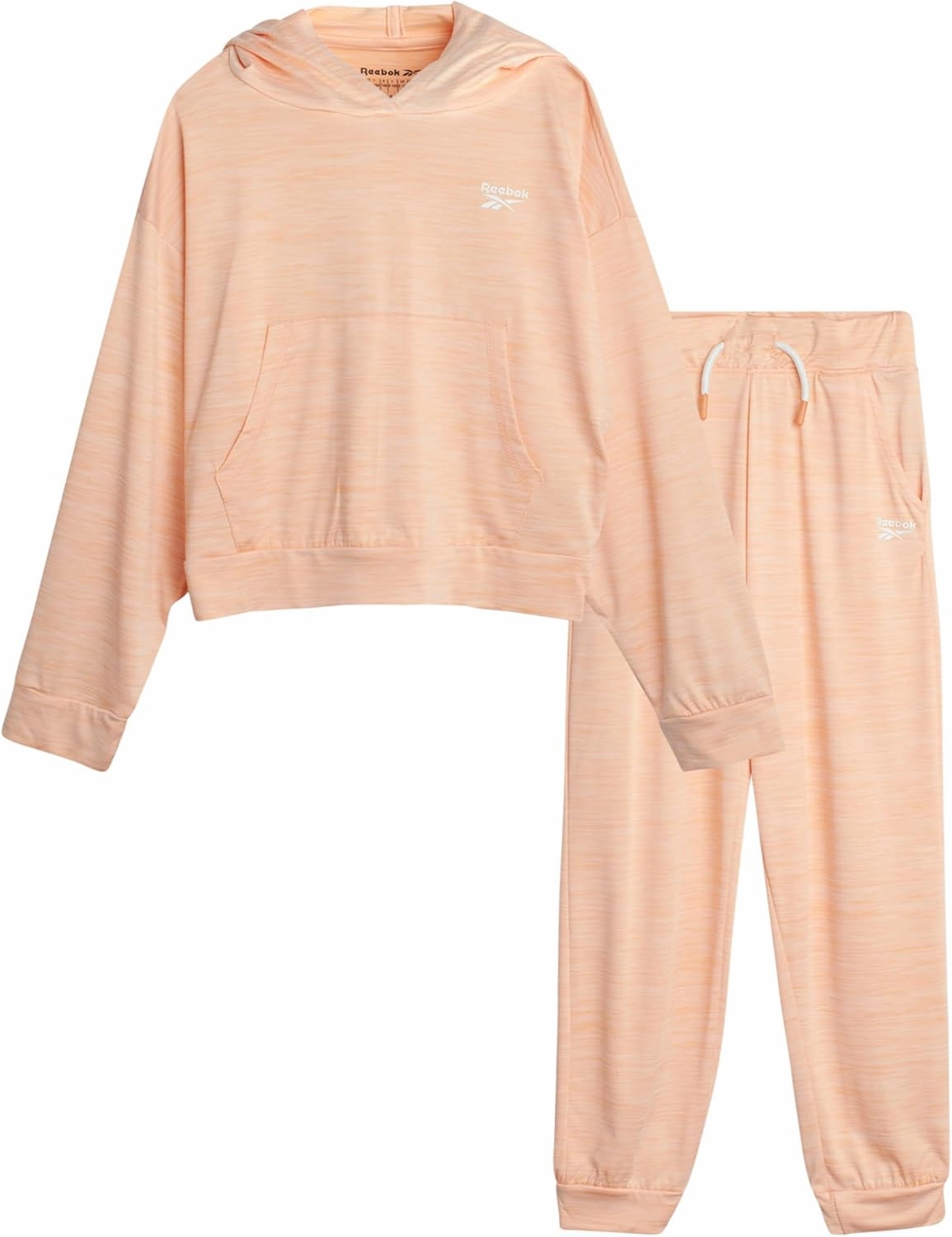 Reebok Girls' Sweatsuit Set - 2 Piece Fleece Hoodie and Jogger Sweatpants (Size: 7-12)