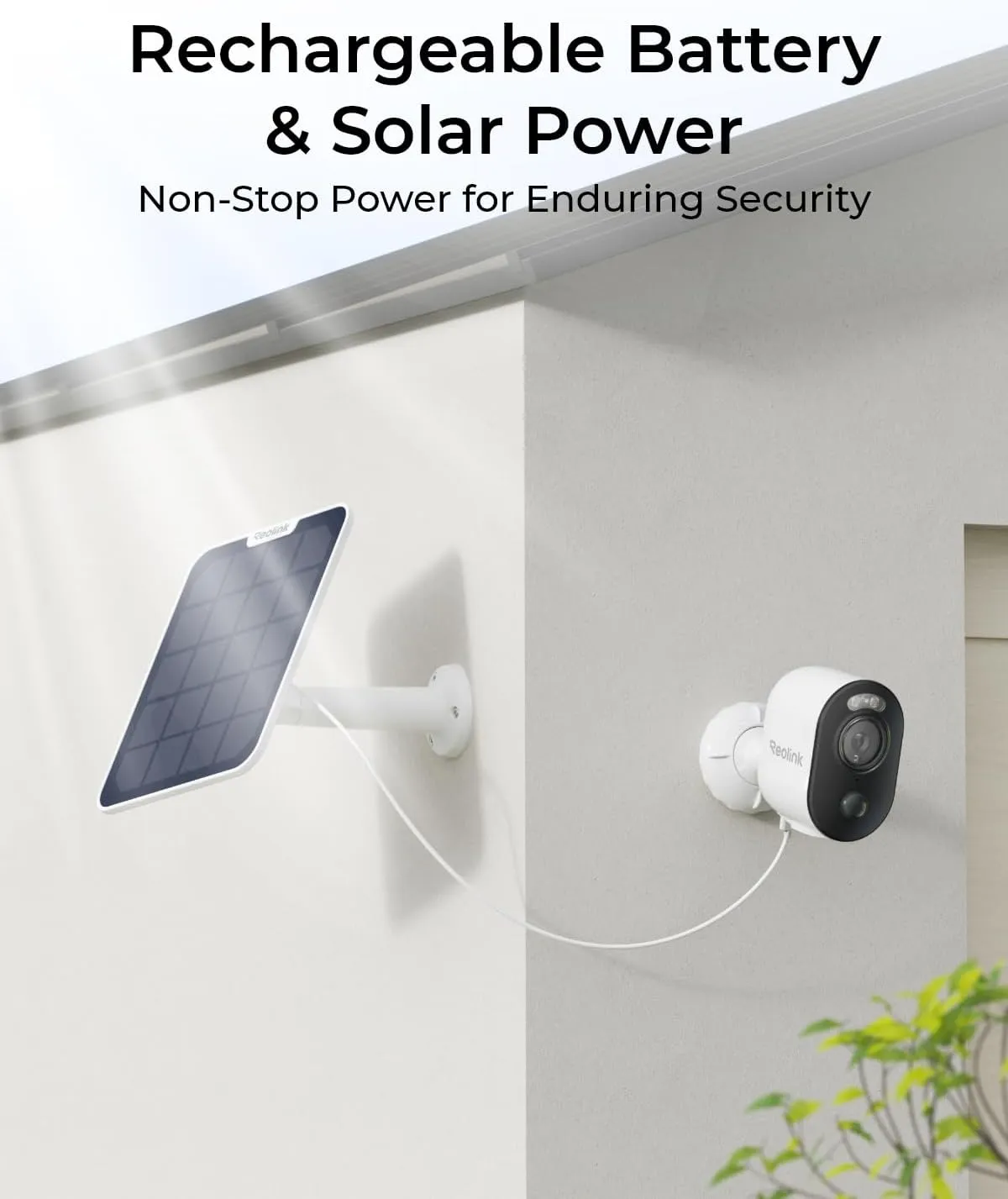 REOLINK 2K 3MP Solar Wireless Security Camera Outdoor, Spotlight Night Vision, 2.4GHz WiFi, Solar/Battery Powered Home Surveillance, Smart AI Detection, No Subscription, Local Storage, Argus 3E Kit