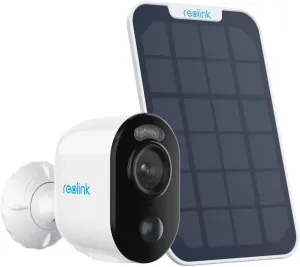 REOLINK 2K 3MP Solar Wireless Security Camera Outdoor, Spotlight Night Vision, 2.4GHz WiFi, Solar/Battery Powered Home Surveillance, Smart AI Detection, No Subscription, Local Storage, Argus 3E Kit