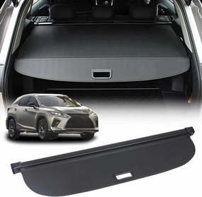 Retractable Cargo Cover Compatible with Lexus RX RX350 RX450h 2017-2022, Anti-Peeping Rear Trunk Cover Luggage Privacy Security Shield Shade(Canvas)