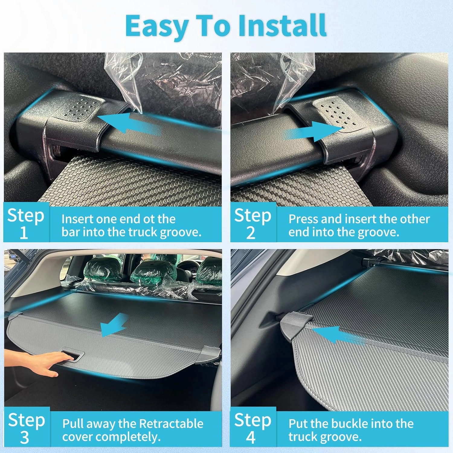 Retractable Cargo Cover Compatible with Lexus RX RX350 RX450h 2017-2022, Anti-Peeping Rear Trunk Cover Luggage Privacy Security Shield Shade(Canvas)