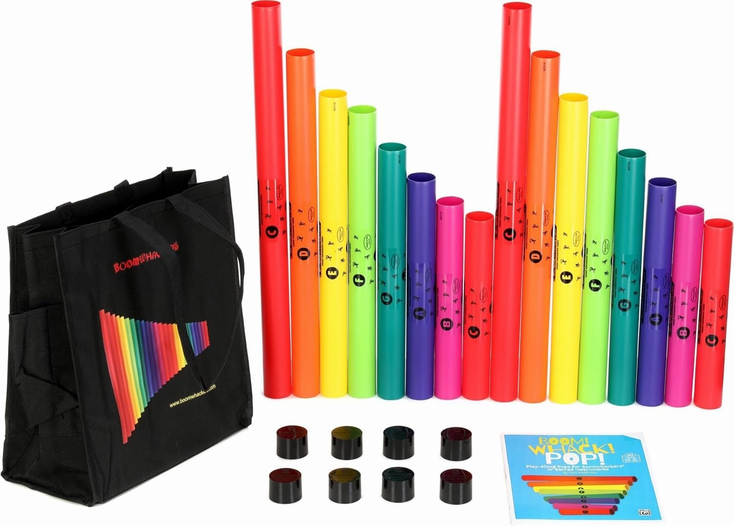 Rhythm Band Instruments Boomwhacker Percussion Tubes Boom! Whack! Pop! Kit