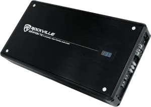 Rockville KRYPTON T2 2800W 2-Channel 2-Ohm Car Amplifier, Dyno-Certified, MOSFET, Adjustable Crossover, Remote Control, Perfect for Car Audio and Subs