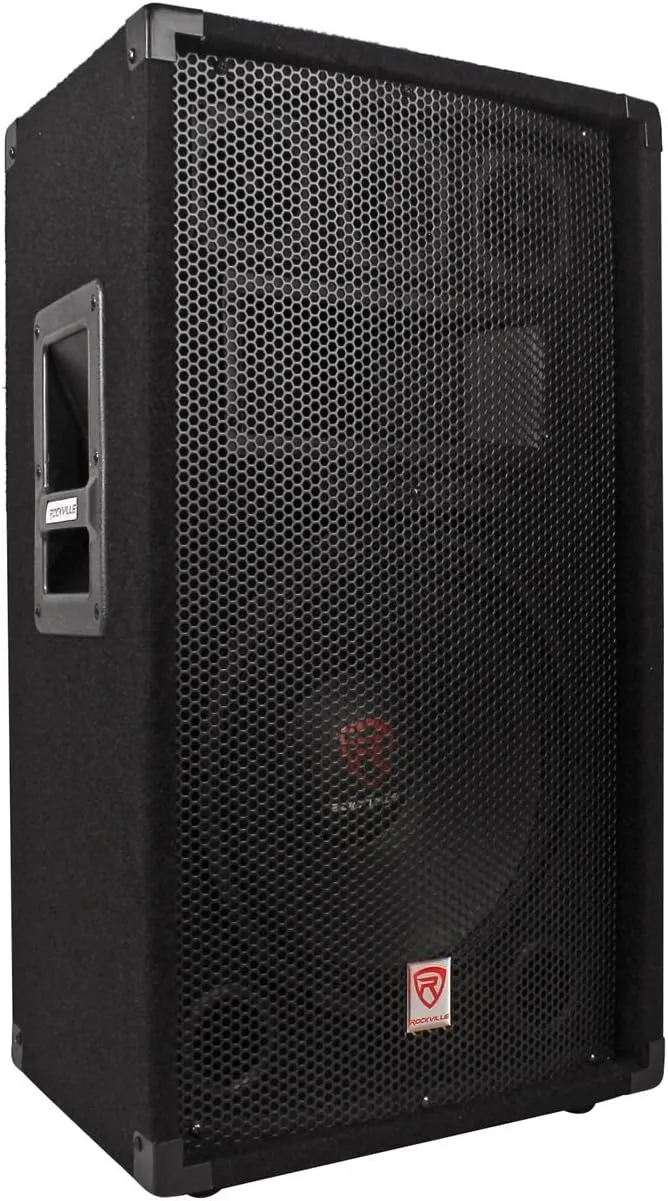 Rockville RSG12.4 12" 3-Way 1000W 4 Ω Passive DJ/Pro Audio PA Speaker, Black