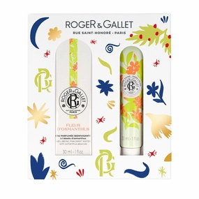 ROGER & GALLET | Osmanthus Flower Gift Set | 1 fl oz Wellbeing Fragrant Water | 1 oz Hand & Nail Cream | Limited Edition