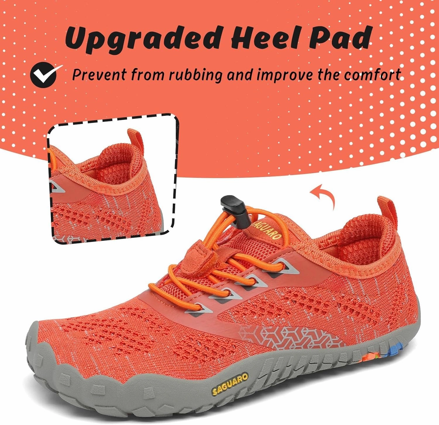 SAGUARO Kids' Barefoot Shoes Boys Girls Quick Dry Aqua Athletic Sneakers Lightweight Sport Footwear Toddler Water Shoes