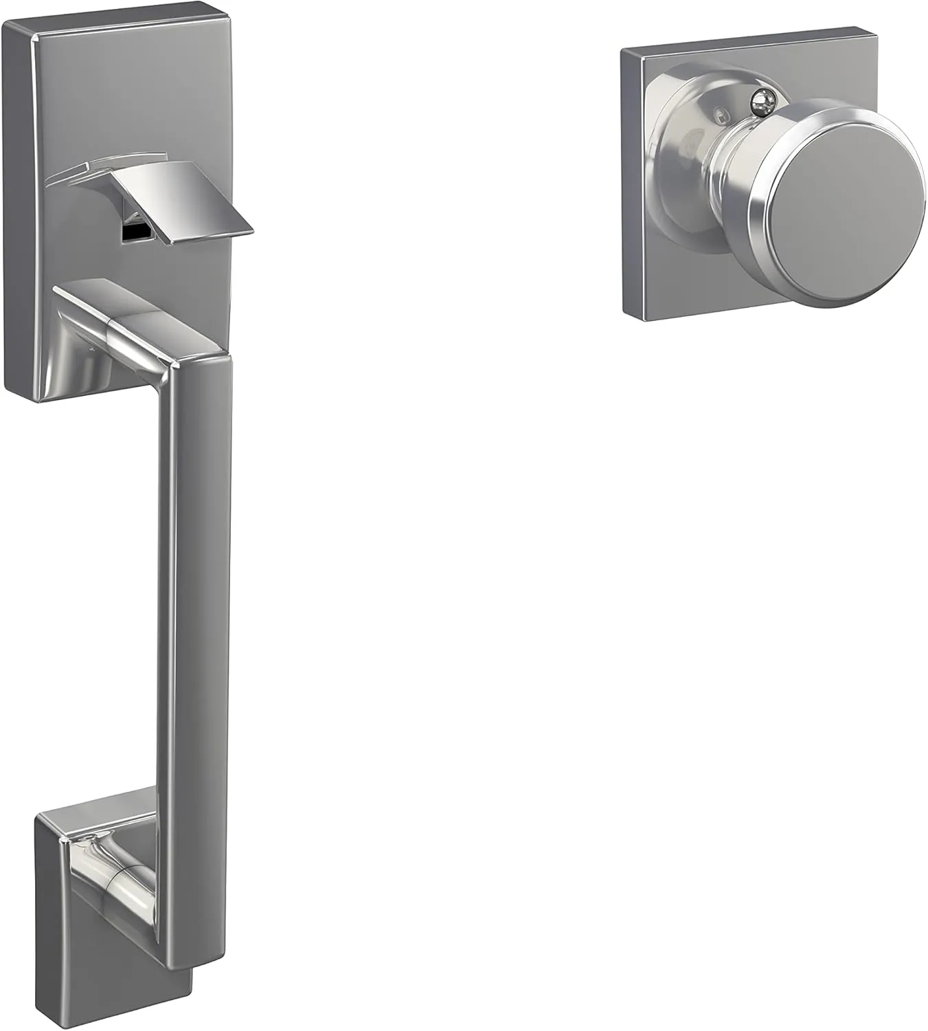 SCHLAGE FE285 CEN 625 BWE COL 16-080 10-027 134 Front Entry Handleset Interior, Collins Trim, Bright Chrome