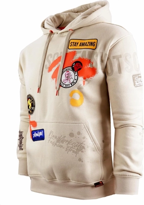SCREENSHOT-FLEECE HOODIE 4202 Mens Urban Streetwear NYC Graffiti Embroidery Patch Fleece Pullover Sweatshirt Hoodie