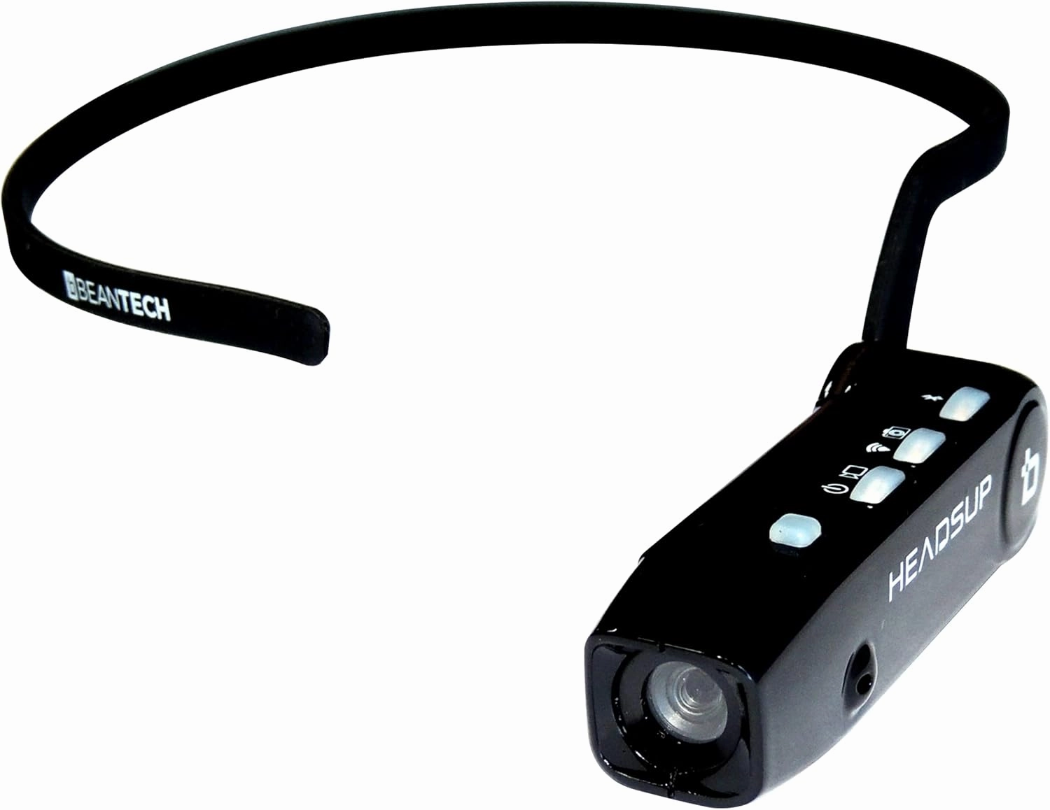 Seago HeadsUp Head Mounted Camera 1080P FHD Wearable Vlog Camera Recorder with APP Control, Hands Free Headband Streaming Camera for Live Display, Hands-Off Camera for Music and Phone Calls - Black