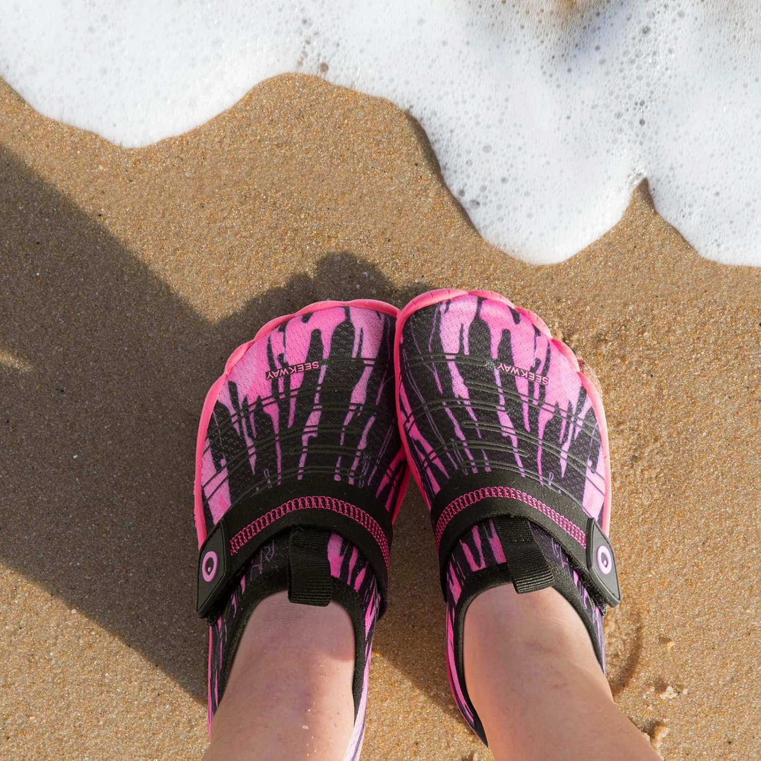 SEEKWAY Barefoot Water Shoes for Kids - Wide Toe Box and Quick-Dry Sand Shoes Toddler for Hiking Swim Beach Pool Kayak Sport Accessories, Camping Essentials Must-Haves for Boys Girls Sizes