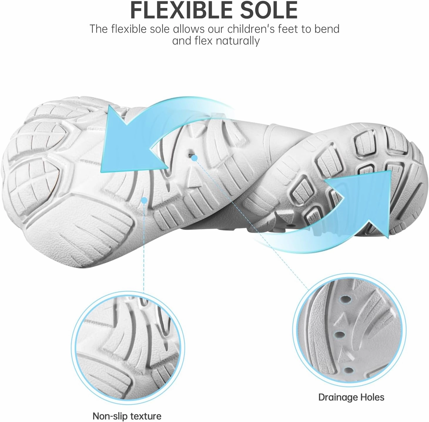SEEKWAY Barefoot Water Shoes for Kids - Wide Toe Box and Quick-Dry Sand Shoes Toddler for Hiking Swim Beach Pool Kayak Sport Accessories, Camping Essentials Must-Haves for Boys Girls Sizes
