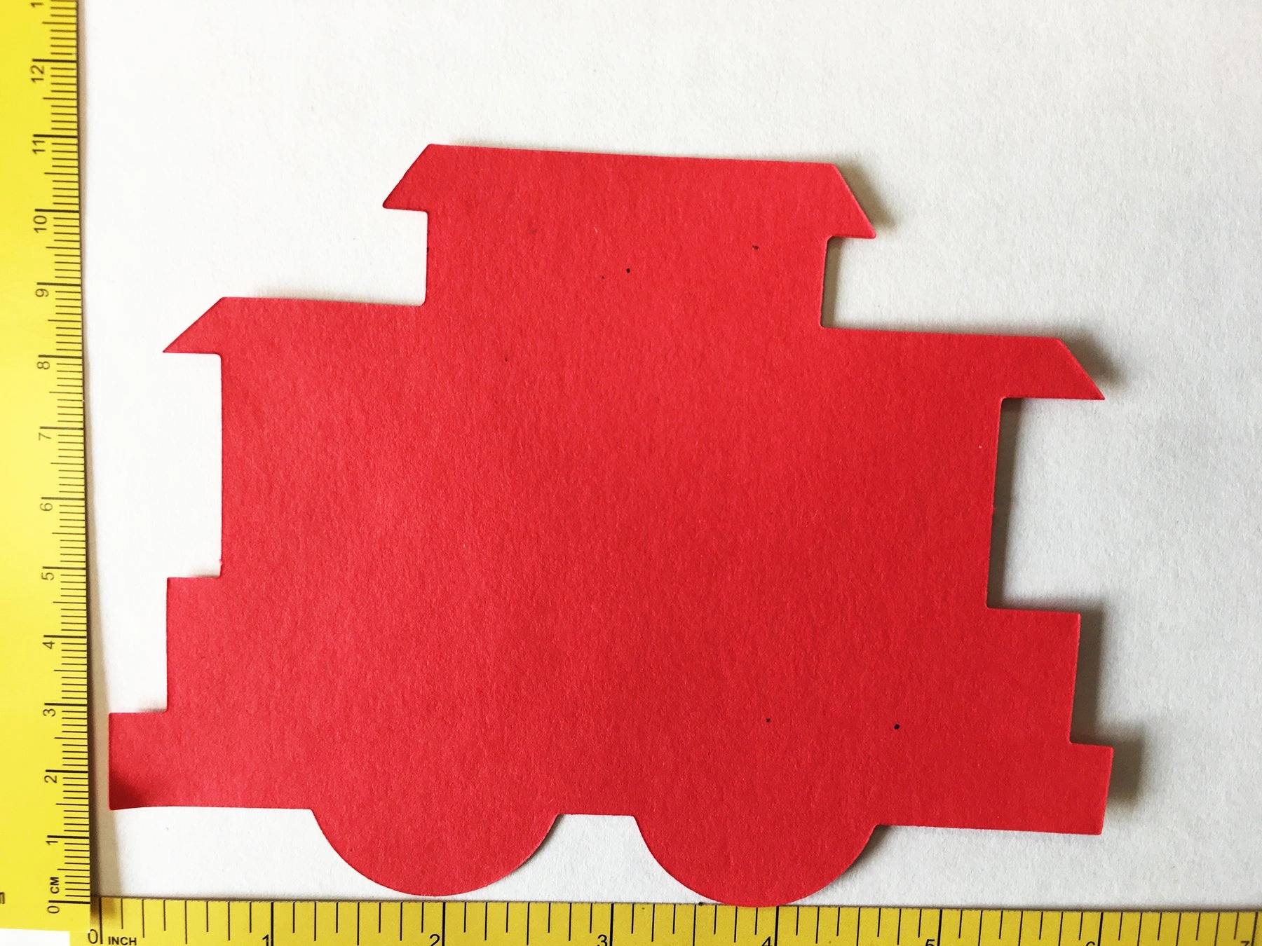 SHAPES ETC. Large Cut-Out Set - Tri-Color Train
