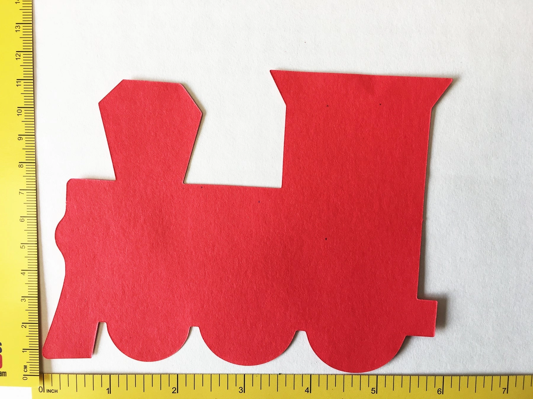 SHAPES ETC. Large Cut-Out Set - Tri-Color Train