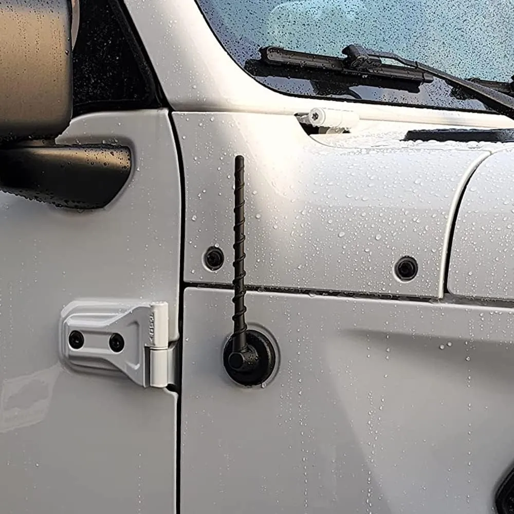 Short Antenna for 2007-2025 Jeep Wrangler Gladiator JK JL JT JKU JLU Sahara Rubicon Sport 4xe Willys Mojave, 7 Inch Jeep Replacement Antenna Jeep Wrangler Gladiator Accessories