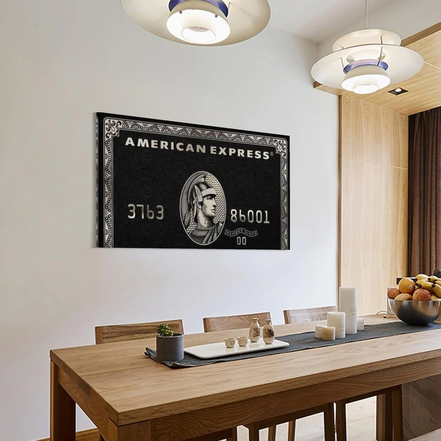 silanod Wall Decoration American Express Card Poster Canvas Wall Art Posters For Room Aesthetic And Decor Poster For Bedroom Home Dorm Kitchen Office Bathroom Decor08x12inch(20x30cm)