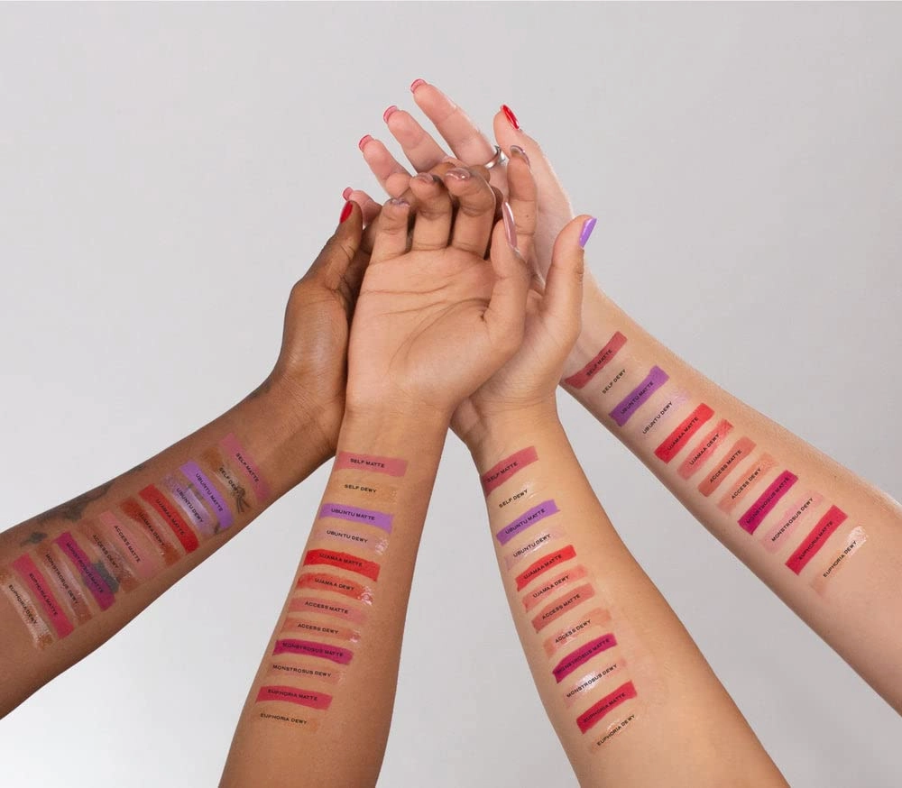 Smarter Lip Sets Vegan Long-Lasting Matte   Gloss Dewy double ended liquid Lipstick, High Pigment and Waterproof | Ujamaa