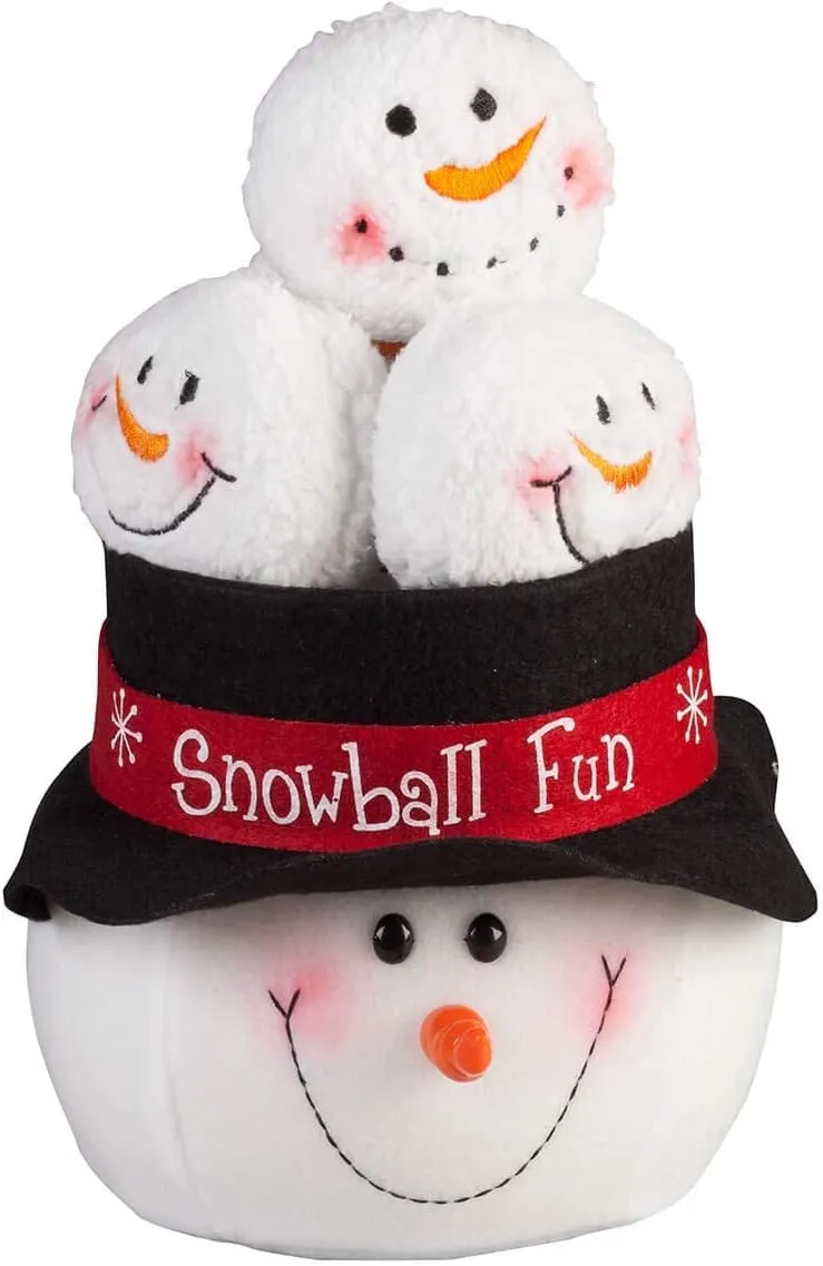 Snowball Fun Set, 6" h, Multicolored