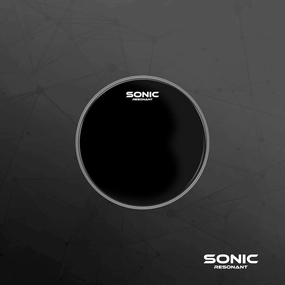 Sonic Resonant 22'' Black Bass Drum Head