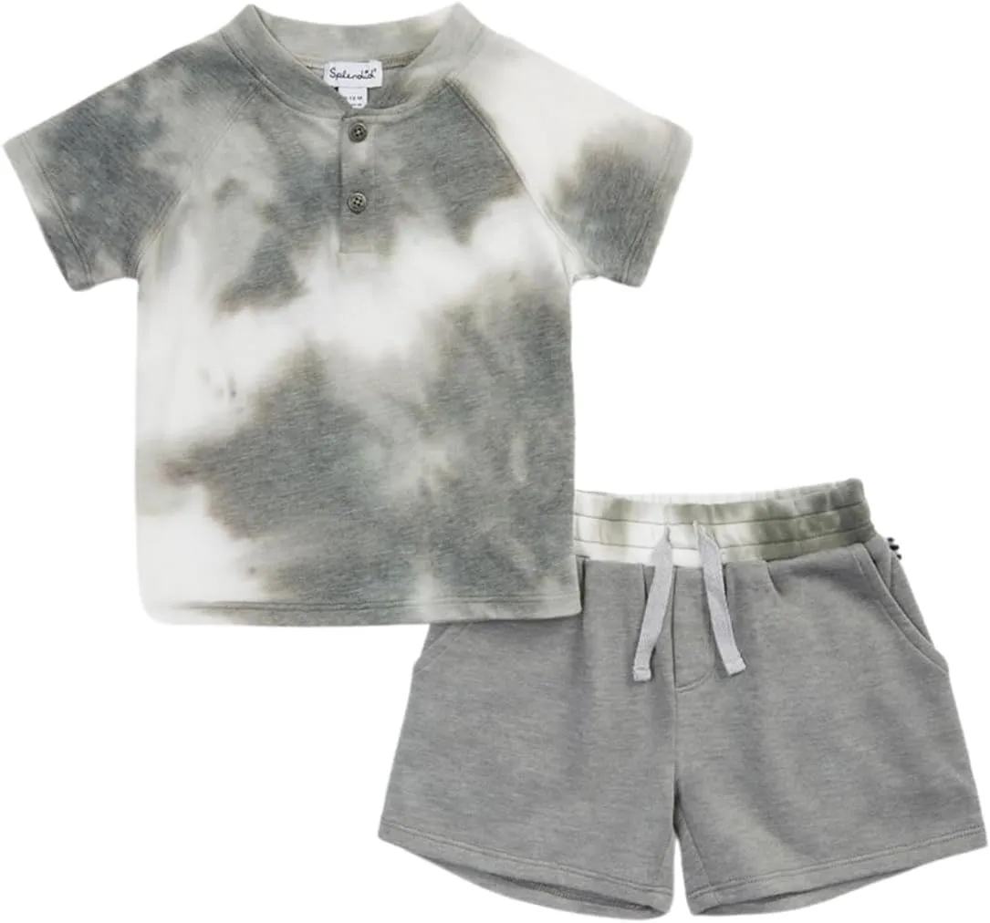 Splendid baby-boys Verde Wash Tee Short Set