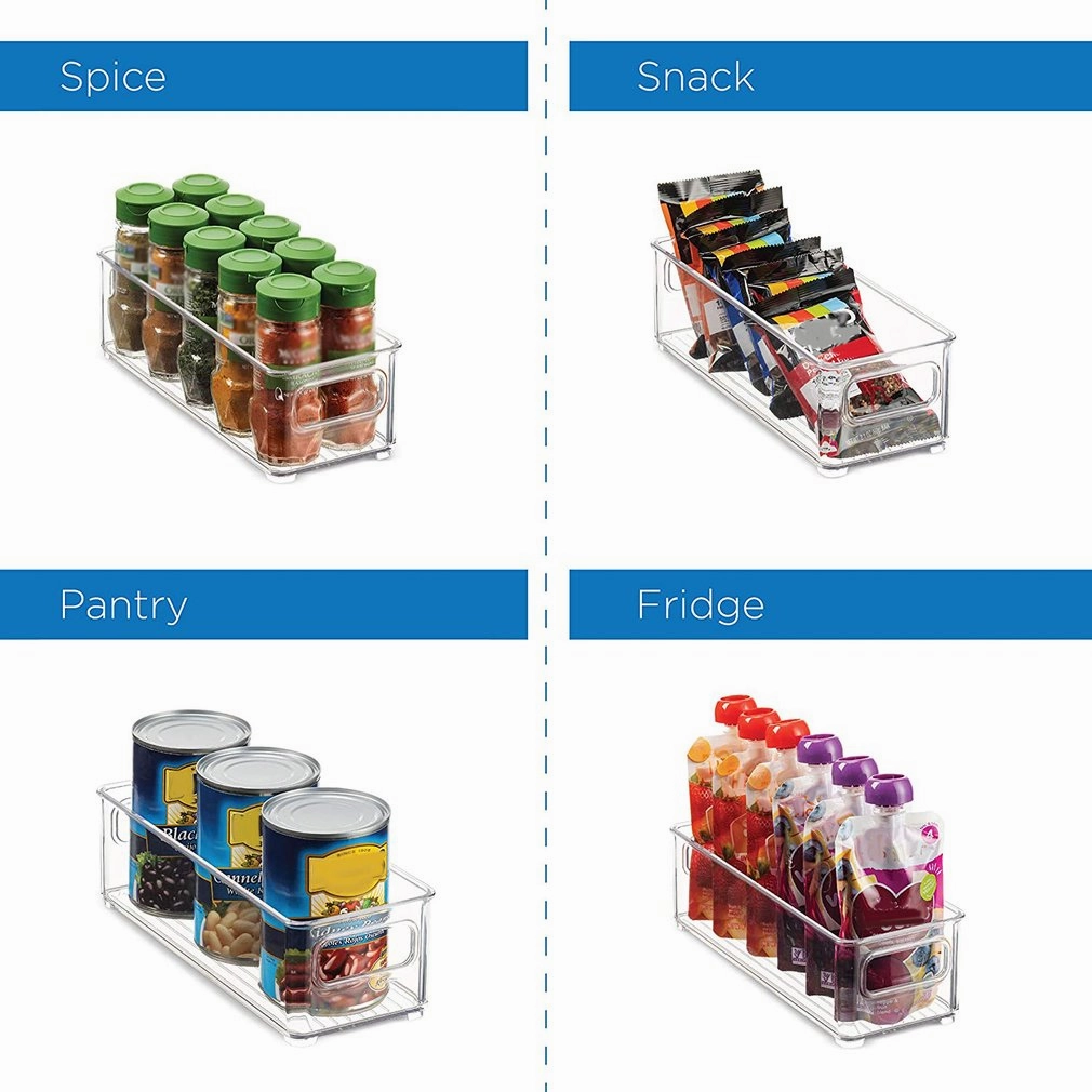 Stackable Fridge Organizer | Clear Refrigerator Storage Bins
