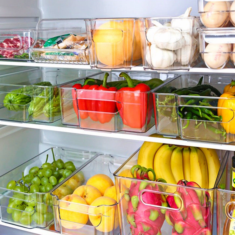 Stackable Fridge Organizer | Clear Refrigerator Storage Bins