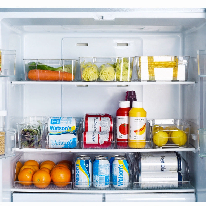 Stackable Fridge Organizer | Clear Refrigerator Storage Bins
