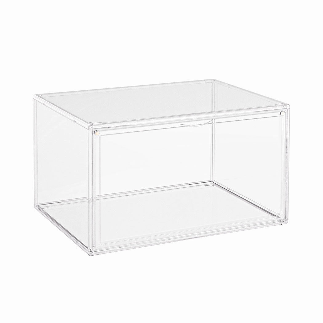 Stacked Magnetic Sneaker Display Case Clear Transparent