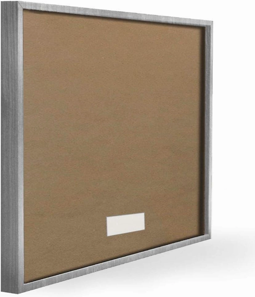 Stupell Industries African American Woman with Gold Glitz Eye Shadow, Designed by Marcus Prime Gray Framed Wall Art, 24 x 30, Brown