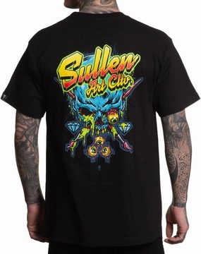 Sullen Men's Slime Badge Tattoo Lifestyle Graphic Badge Day Series Standard Short Sleeve Tee Black